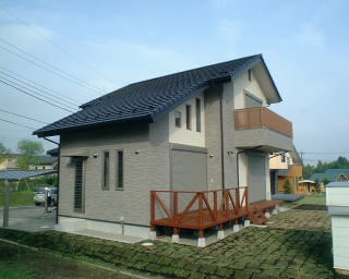 高台の家の太陽光発電
